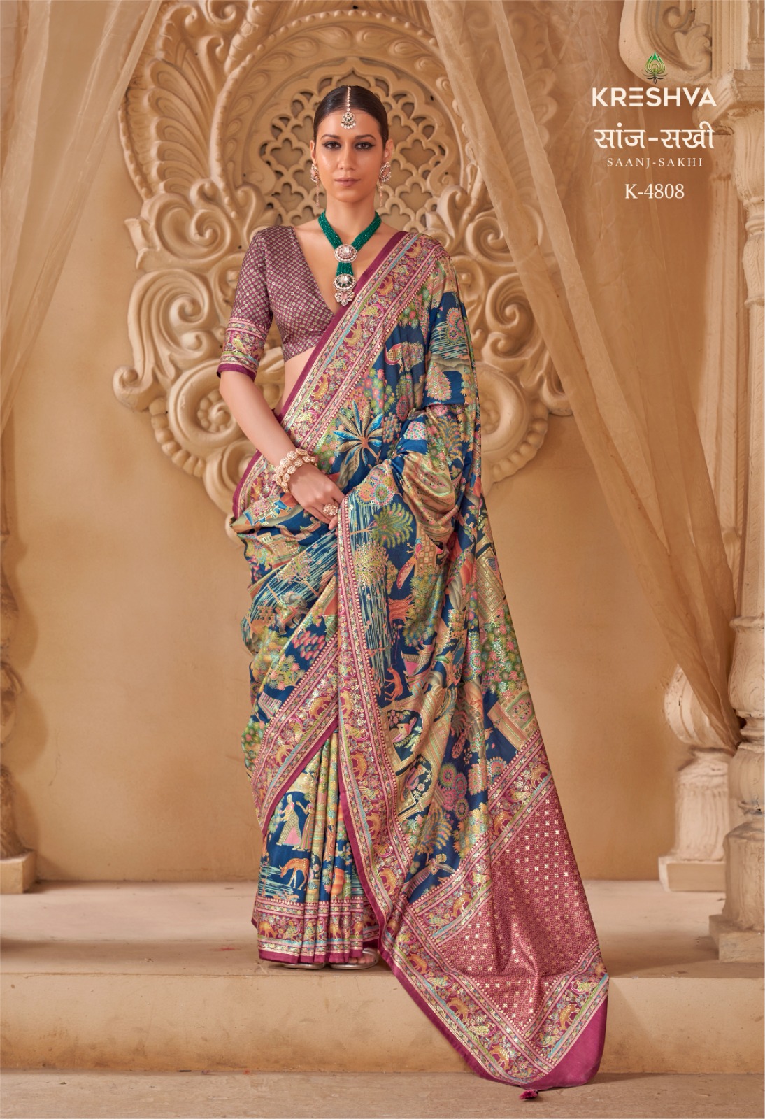 Kreshva Saanj-Sakhi Royal Silk