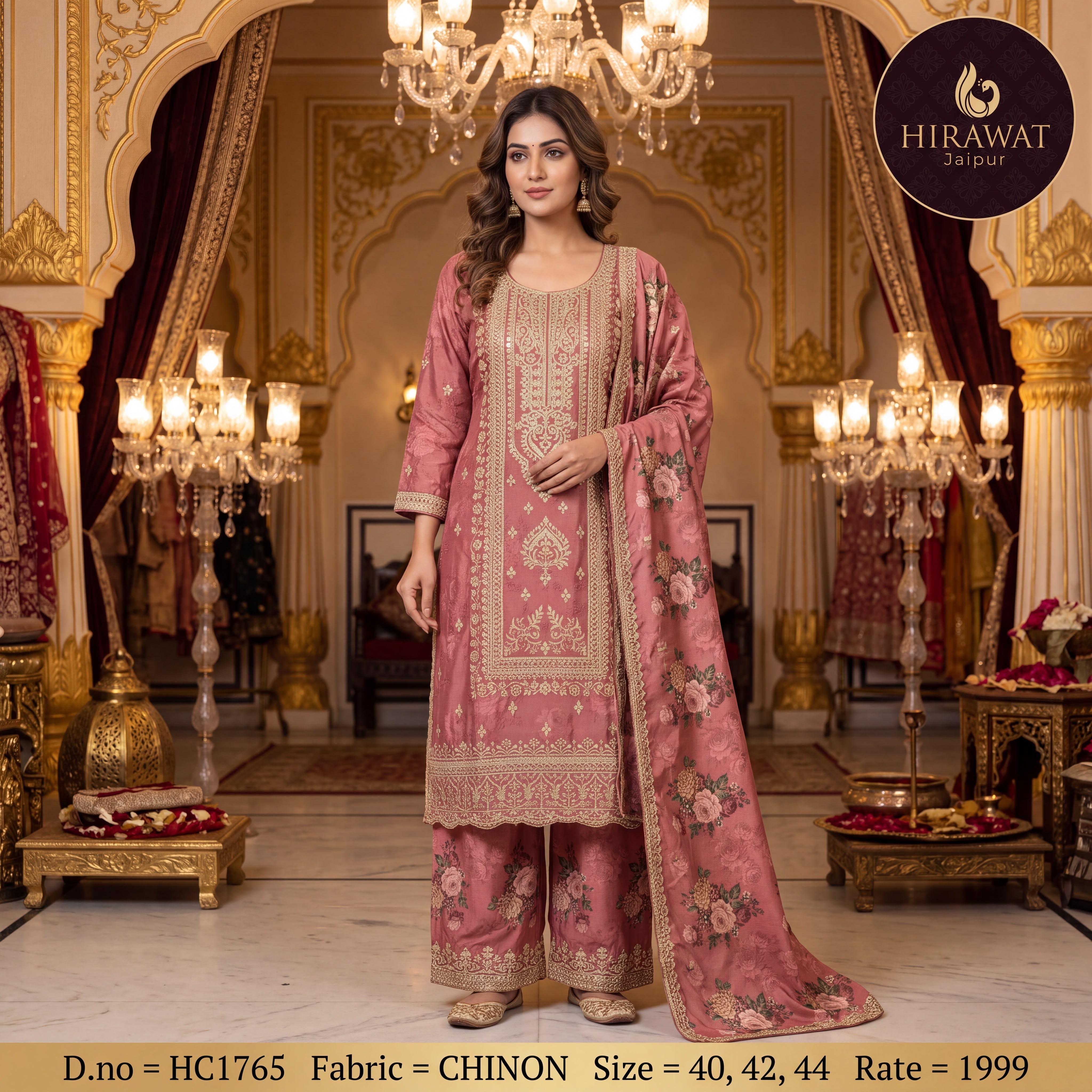 Hirawat Chinon Silk Rose Set