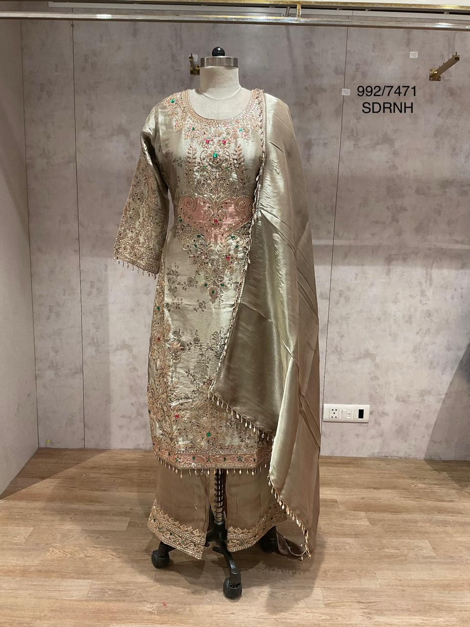 SDRNH Golden Embroidered Suit